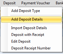 Add Deposit Type