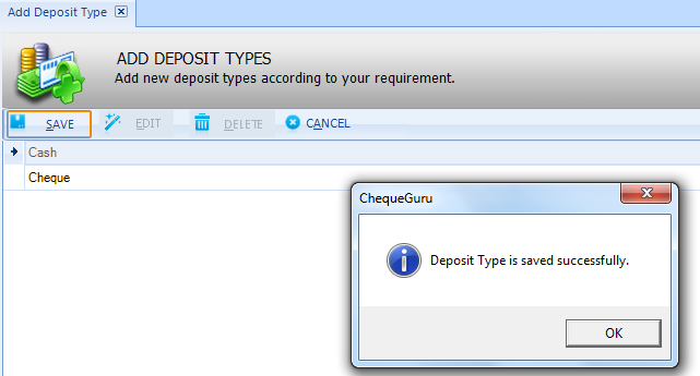 Deposit Types