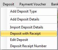 Deposit receipt